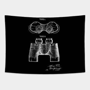 Binocular Vintage Patent Hand Drawing Tapestry