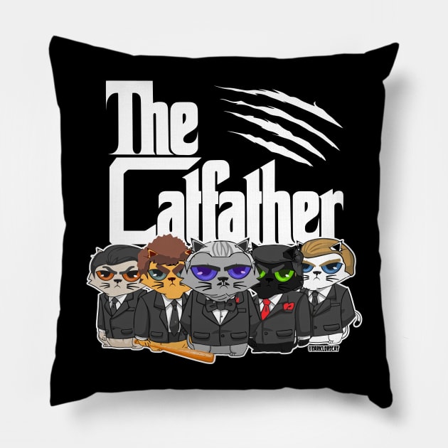 The Catfather Pillow by darklordpug