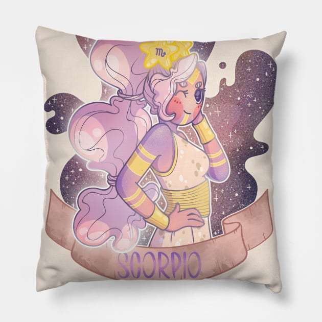 Scorpio Pillow by Meeko_Art