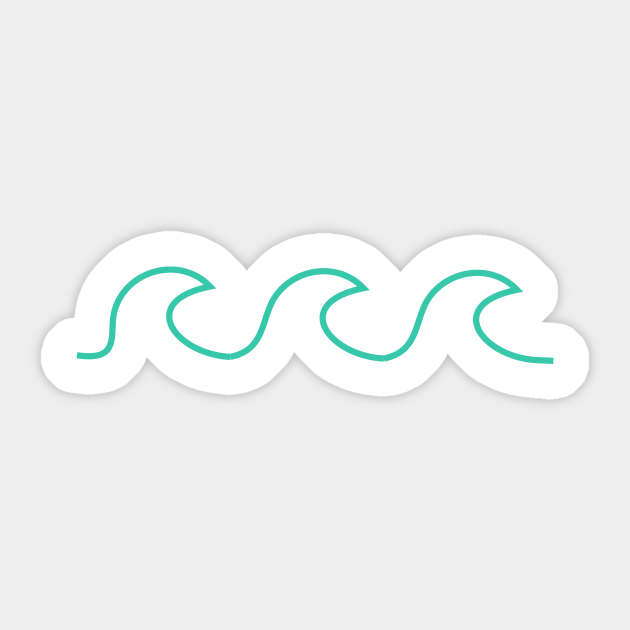cute simple wave vsco sticker teepublic