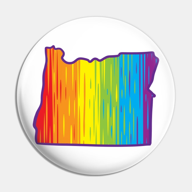 Oregon Pride Pin by Manfish Inc.