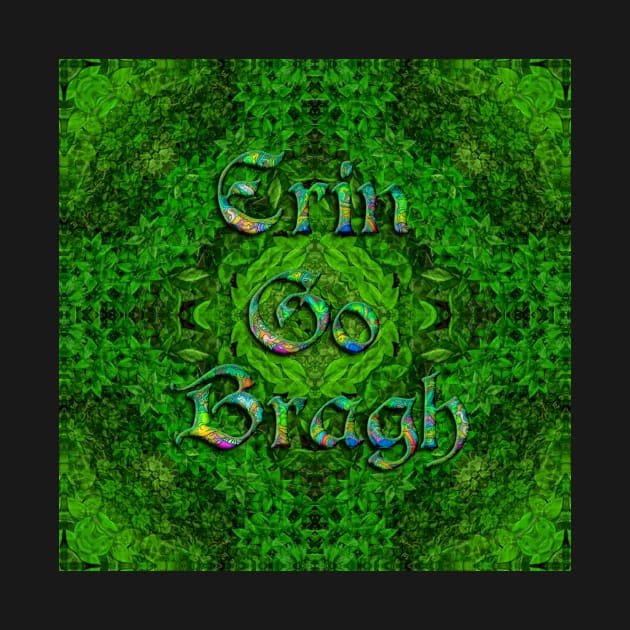 Erin Go Bragh Celtic Foliage Cross by rihojo