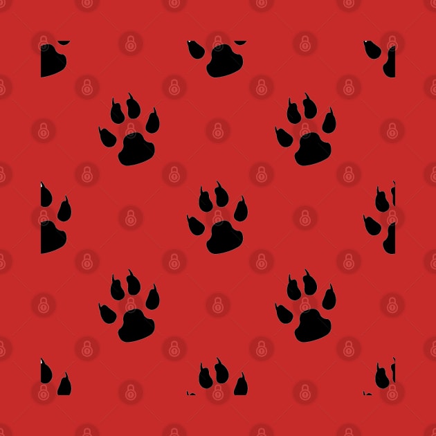 Puppy Paws - Pattern Design by art-by-shadab