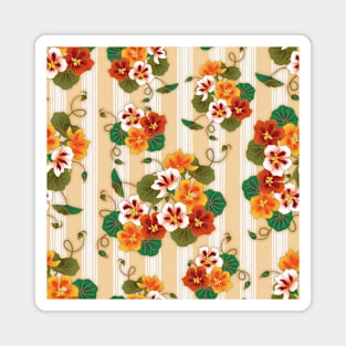 Vintage Nasturtiums Magnet