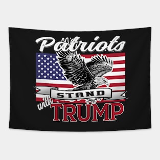 Copy of Patriots Stand WithTrump Eagle USA Flag Patriot Design Tapestry