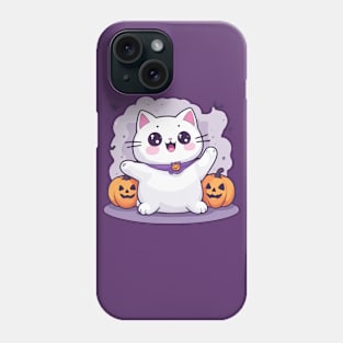 Cute Cat and Pumpkins Halloween Phone Case