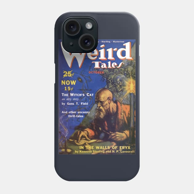 Vintage Pulp Magazine Cover - Weird Tales Phone Case by Persona2