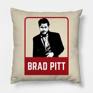 Brad pitt ~~~ 90s retro style Pillow