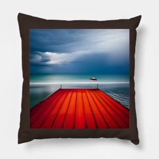 Minimalist Beach Landscape Pillow