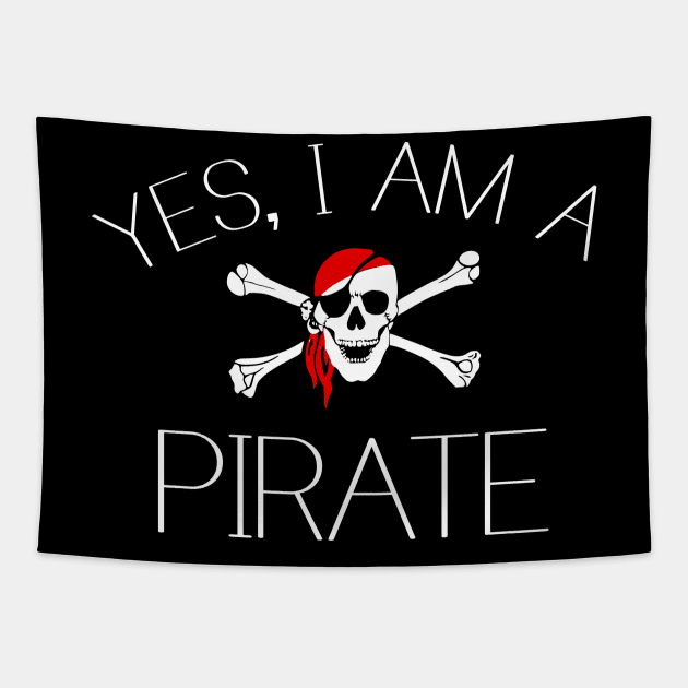 Pirate　Pirates　Tapestry　I　Yes,　a　am　TeePublic