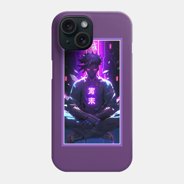 Anime Hero Power Meditation | Quality Anime Artwork | Anime Power Energy Meditation |  Manga Anime Art Phone Case by AlNoah