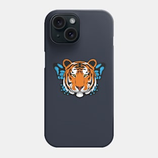 Beautiful tiger and Butterfly Phone Case