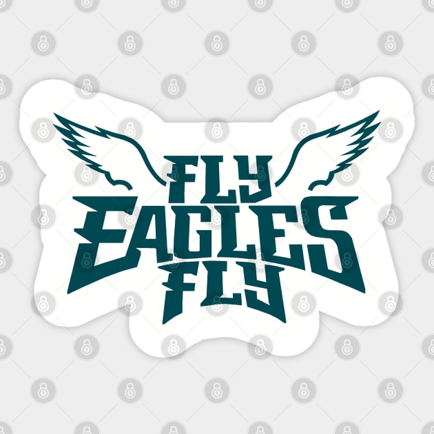 Philadelphia Eagles Fly Eagles Fly Slogan - Bumper Sticker at