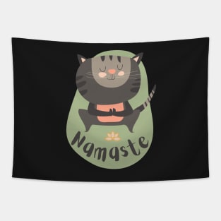 Cute Cat Yoga Poses Tapestry