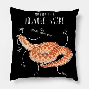 Albino Hognose Snake Anatomy Pillow