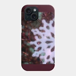 Christmas snowflake in red and green Phone Case