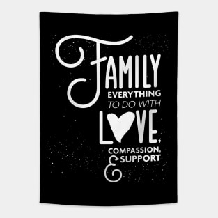 Family Everything To Do with Love Compassion and Support v1 Tapestry