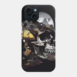 Skull Collage - Dark and Edgy Art Print, Clothing, and Accessories Phone Case