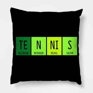 Tennis Chemistry Periodic Table Element Science Pun Pillow