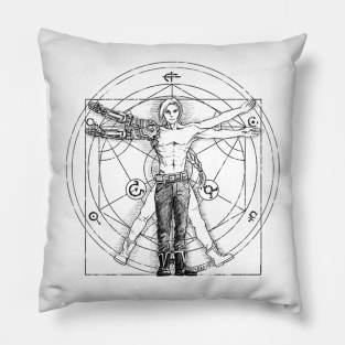 Vitruvian Alchemist Pillow