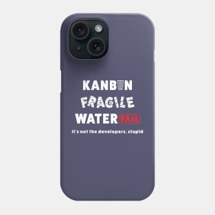 Kanban Agile Waterfall White Phone Case