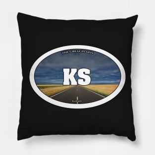 Kansas Fields Travel Sticker Pillow