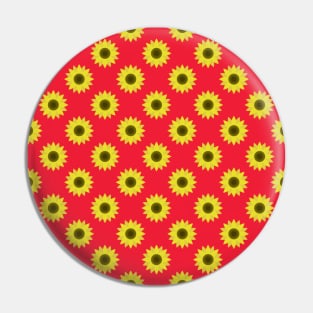 Sunflowers Neck Gator Red Sunflower Pin