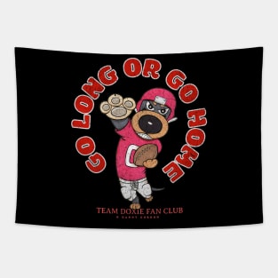 Funny Cute Doxie Dachshund Dog Football Tapestry