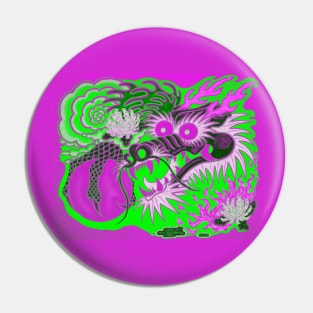 Neon Dragon With 4 Elements Variant 19 Pin