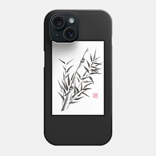 No doubt bamboo sumi-e painting Phone Case