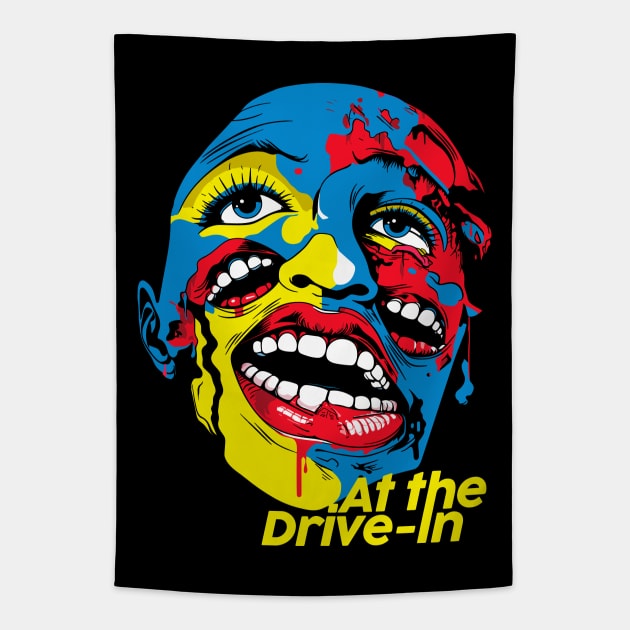 At The Drive-In … Original Fan Artwork Tapestry by unknown_pleasures