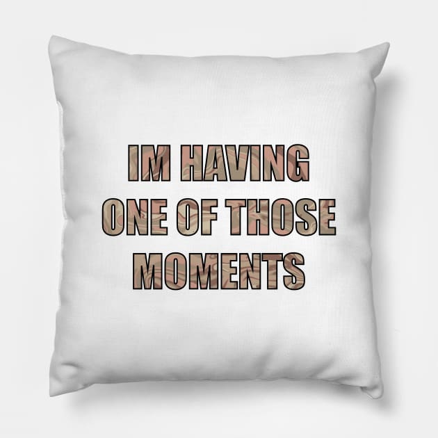 I’m having one of those moments Pillow by morgananjos