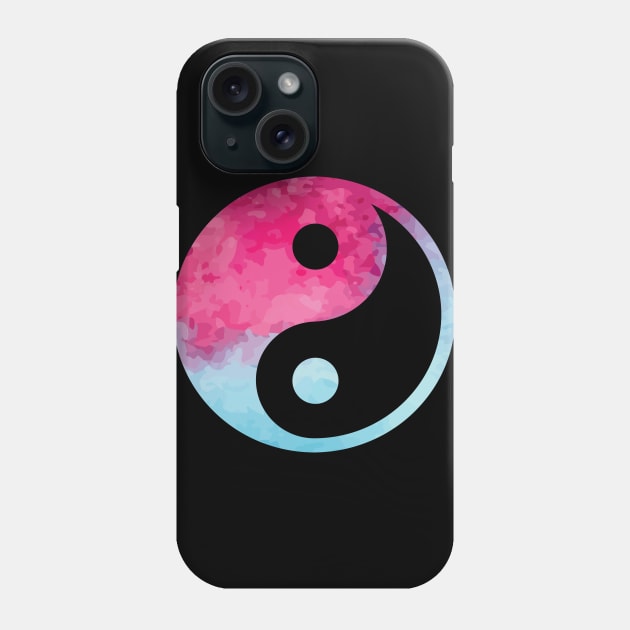 Yin and Yang Watercolor Phone Case by CHROME BOOMBOX