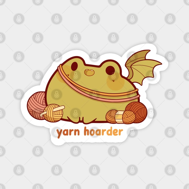 Yarn hoarder Magnet by Rihnlin