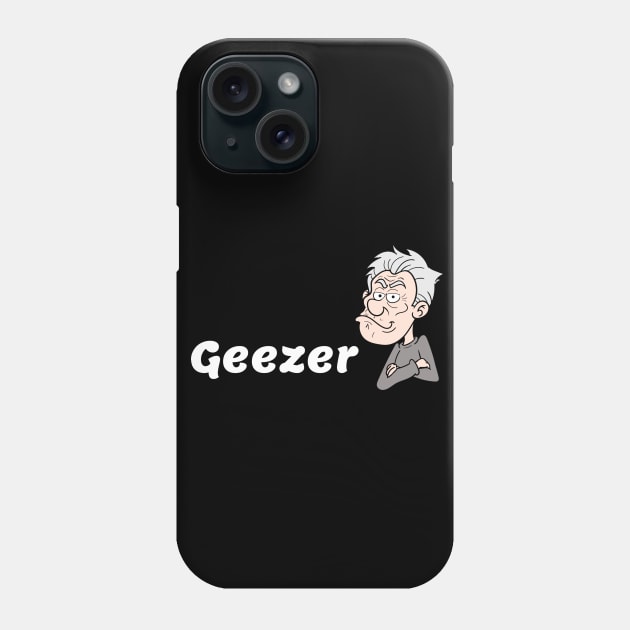 Grey Geezer Phone Case by Comic Dzyns