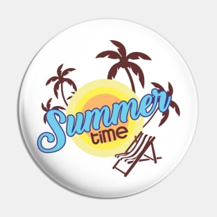 Summertime T-Shirt Pin