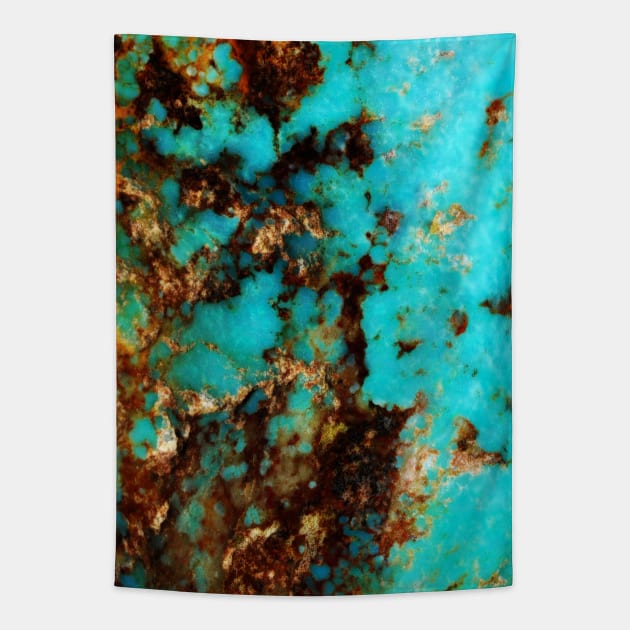 Turquoise I Tapestry by visionarysea