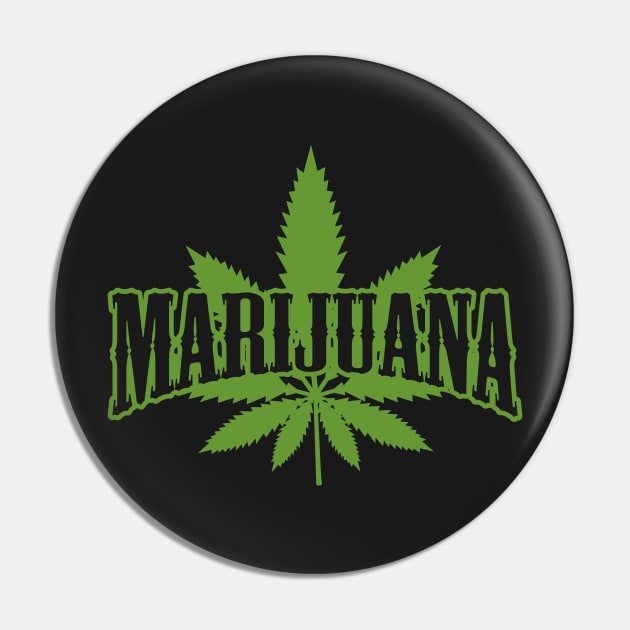 Weed Marijuana Joint Pin by RadStar