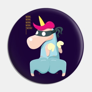 Unicorn Twerk Ninja Pin