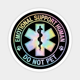 Emotional-Support-Husband-Do-Not-Pet-Tie-Dye Magnet