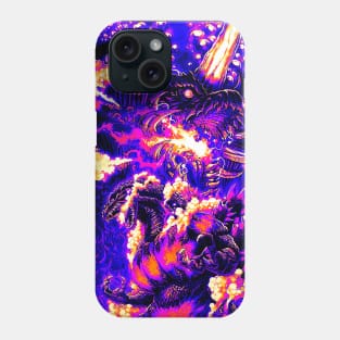 Retro Godzilla Fire Phone Case