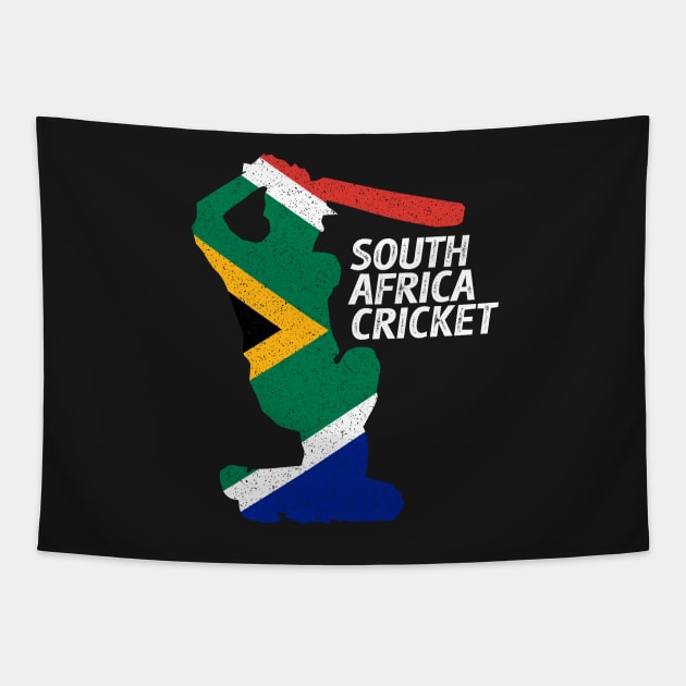 South African Cricket & Flag Tapestry by BraaiNinja