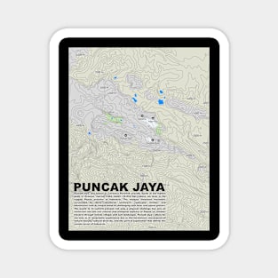 Papua Peaks: Jaya Topography Magnet