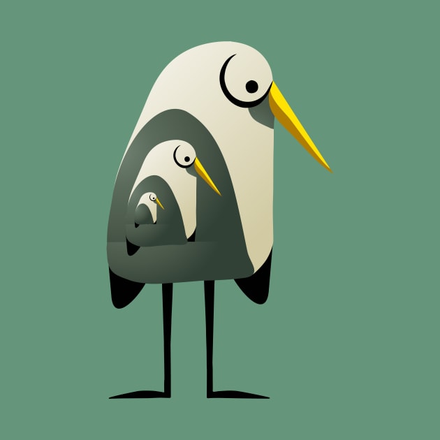 Funny Geometrical Birds - Three in One by KOTOdesign