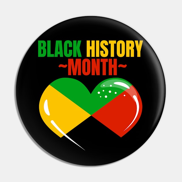 Black History Month Pin by FullOnNostalgia