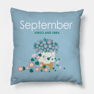 September Birth Flowers Pillow