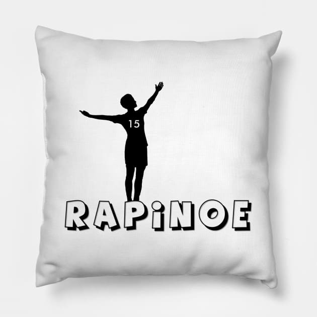 Rapinoe 15 Pillow by vestiart