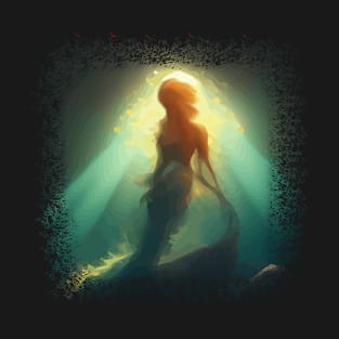 Mermaid underwater artwork design T-Shirt