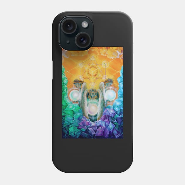 Soul of the Stone: Fluorite Phone Case by Lala Lotos