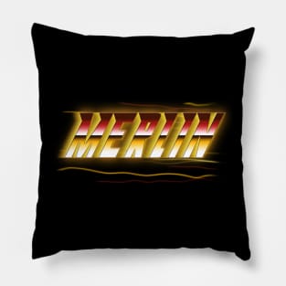 Thanksgiving Merlin Name Vintage Styles Birthday 70s 80s 90s Pillow